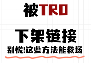被 TRO 下架链接？别慌，这些方法能救场