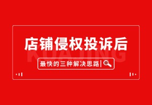 店铺侵权投诉后，最快的三种解决思路！！